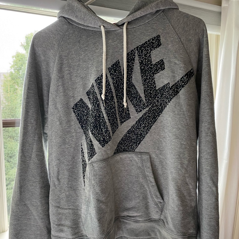 Hooded Grey Nike Sweatshirt